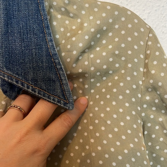 Paul Smith Women’s Polka Dot and Denim Blouse Made in Italy Size Italian 44 - Picture 7 of 7